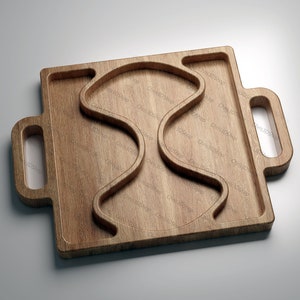 Square Tray V3 - 3D STL and Vector Files for CNC and 3D Printer (stl, dxf, svg, eps, ai, pdf)
