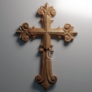 Cross 3 - 3D STL File For CNC and 3D Printer.
