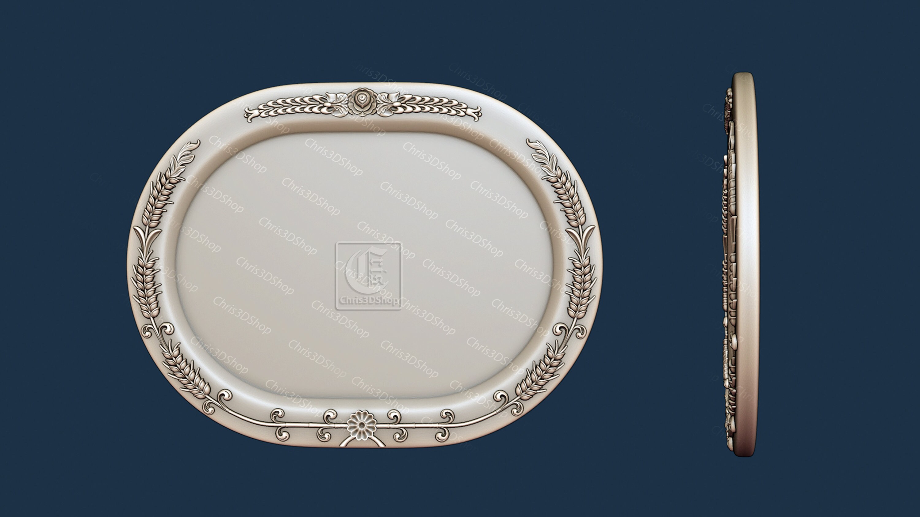 Breads Router Oval Bread Platter - Digital File for CNC Router in STL Format - Etsy