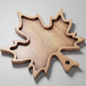 Ahornblatt Tablett - Digitale Dateien für CNC-Fräser (svg, dxf, eps, ai, pdf)