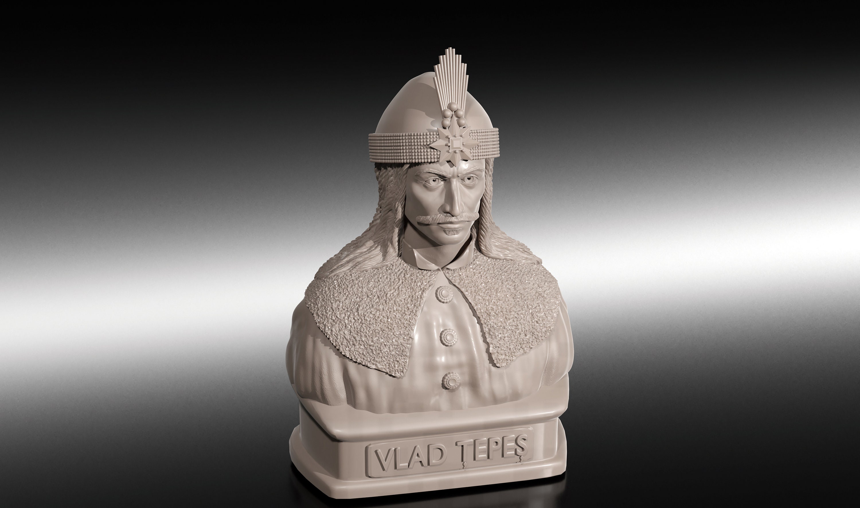 Vlad the Impaler Vlad Tepes 3D STL Model for CNC Router ...
