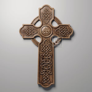 Celtic Cross V2 - 3D STL Files For CNC