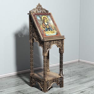 Icon Stand / Analogion V4 - Digital files for CNC Router in STL format