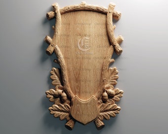 Trophy Mounting Plaque V2 - 3D STL Files for CNC