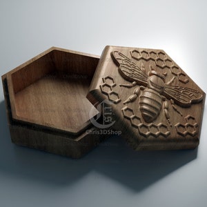 Bee Jewelry Box - Files for CNC and 3D Printer