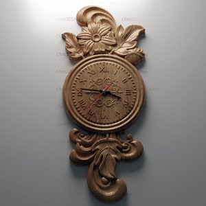 Wall Clock 2- 3D STL file for CNC