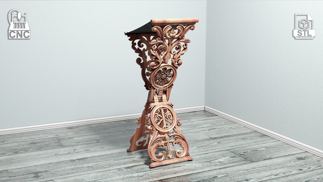 Portable Foldable Analogion / Lectern V2 - Digital Files for CNC Router ...