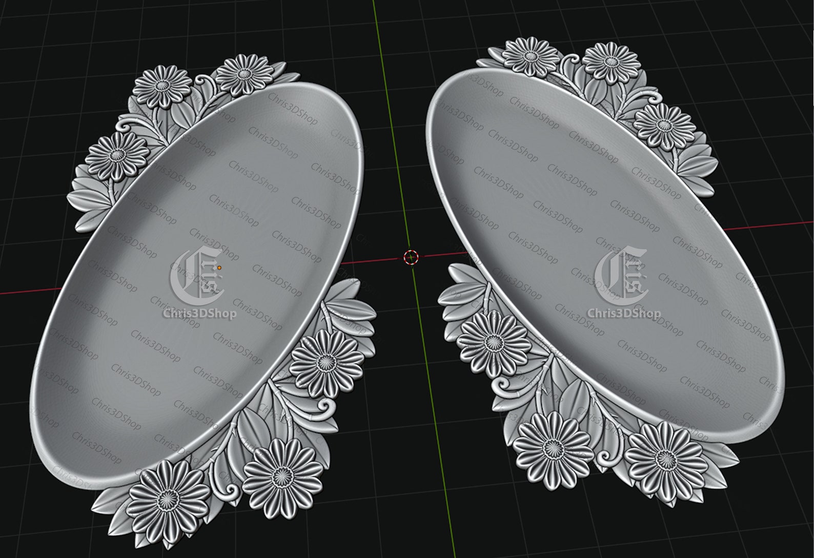 Decorative Tray V2 3D STL Files for CNC and 3D Printer - Etsy Canada