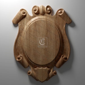 Trophy Mounting Plaque 7 - 3D STL Files for CNC