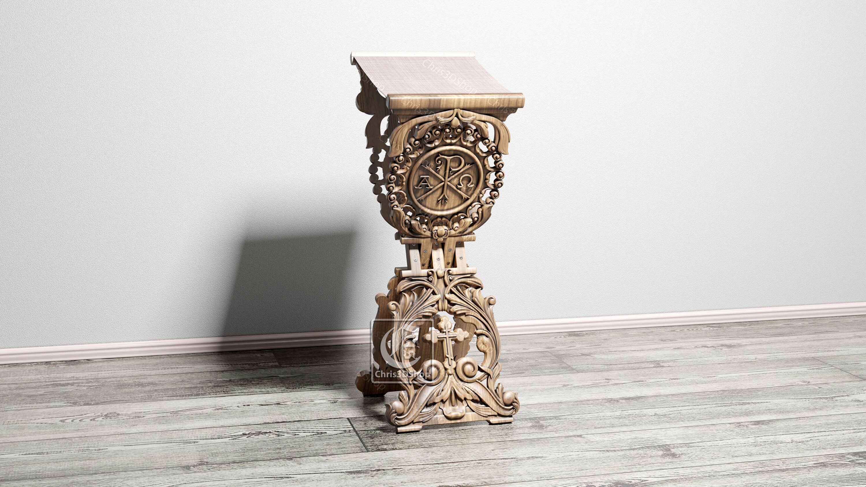 Portable Foldable Analogion / Lectern 3D STL Model for CNC Router - Etsy