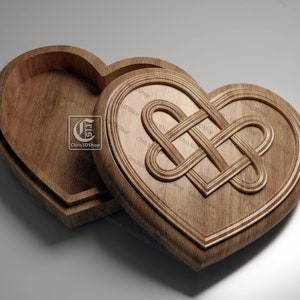 Heart Jewelry Box - Files for CNC and 3D Printer