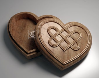 Heart Jewelry Box - Files for CNC and 3D Printer