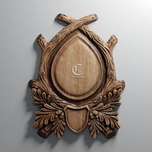 Trophy Mounting Plaque 15 - Digital File for CNC in STL Format