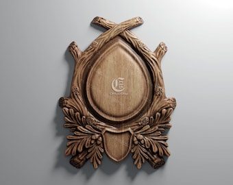 Trophy Mounting Plaque 15 - Digital File for CNC in STL Format