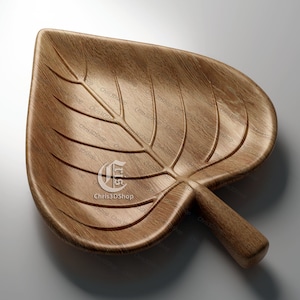 Leaf Shaped Tray - 3D STL Files for CNC and 3D Printer