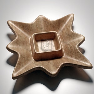 Flower Shaped Bowl 2 - 3D STL Files for CNC