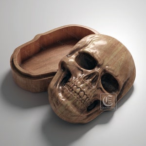 Skull Jewelry Box - Digital Files for CNC Router
