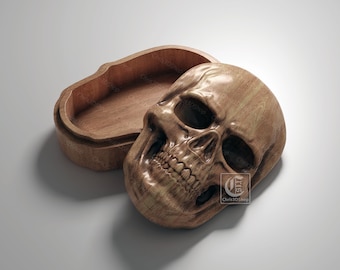 Skull Jewelry Box - Digital Files for CNC Router
