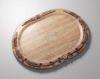 Oval Bread Platter - Digital file for CNC Router in STL format