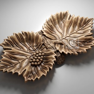 Vine Leaf Tray 2 - Digital file for CNC