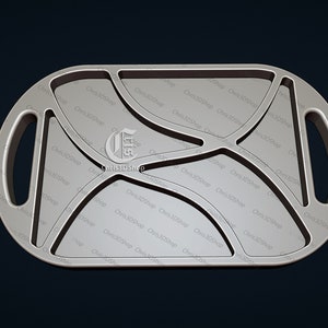 Oval Serving Tray 4 Files for CNC Svg, Dxf, Eps, Pdf, Ai, STL image 2