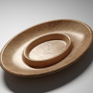 Ovale Schale 3 - 3D STL Dateien für CNC