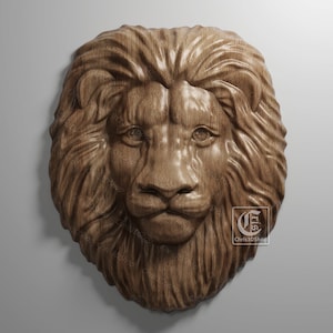 ライオンヘッド - CNC 用 3D STL ファイル