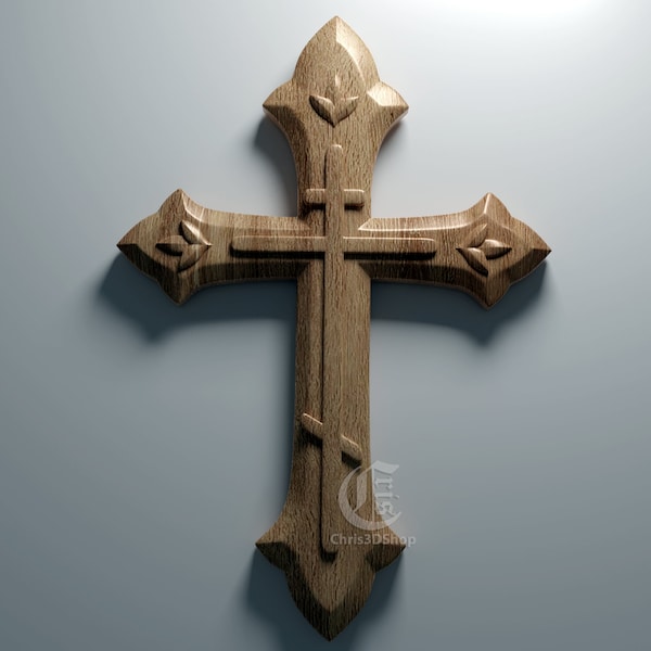 Cross 4 - 3D STL File For CNC and 3D Printer