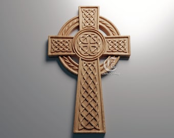 Celtic Cross - 3D STL Files For CNC and 3D Printer.