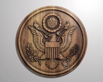 Seal of the United States - CNC Router/3D Printer Model (STL File)