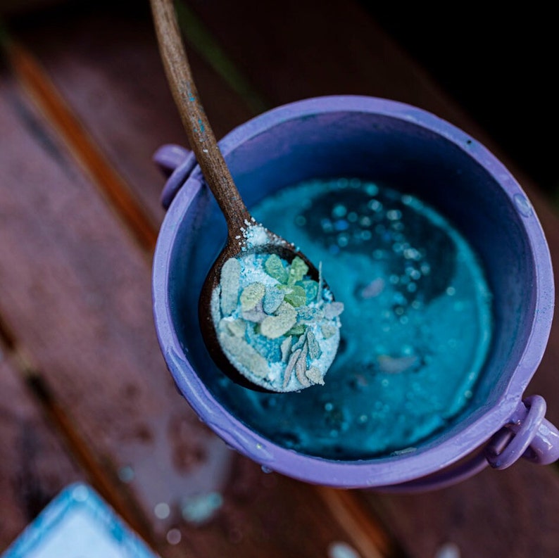 Moonlight Waters MINDFUL Magic - Potion Kit for kids with affirmations- Nature based and Non Toxic ingredients - Mermaids - Bio Glitter image 5