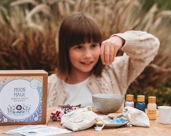 Kit de pociones Moon Magic Mindful Magic®: un kit de pociones para la fase lunar, establecer intenciones y reconocer nuestros logros.