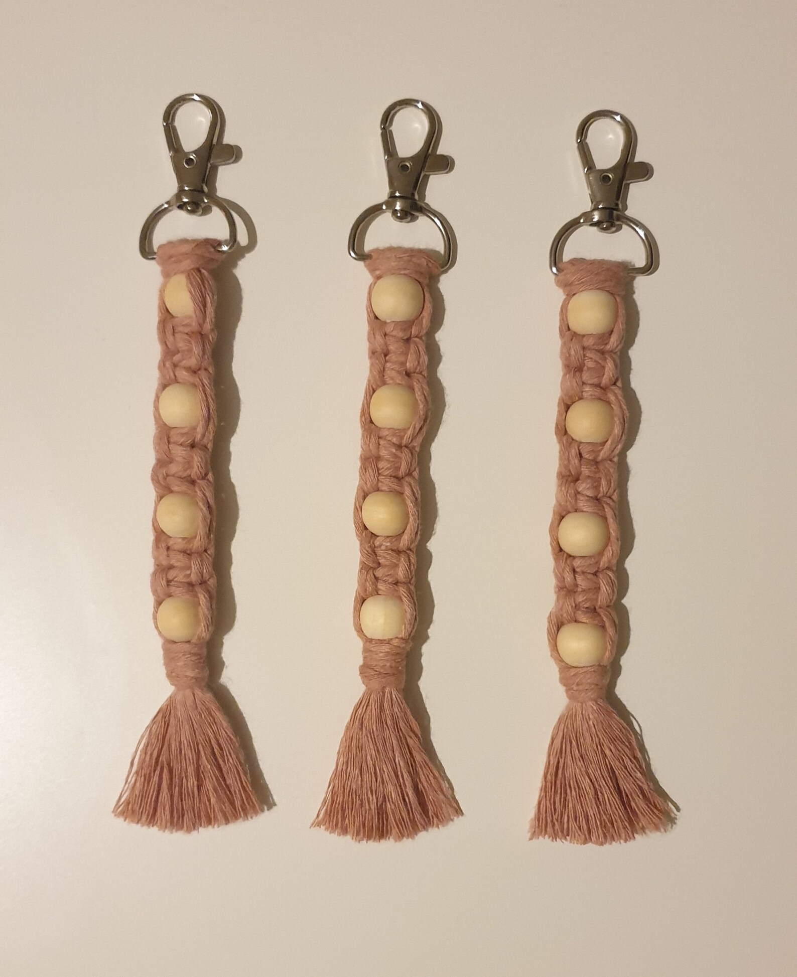 Handmade macrame keyring Macrame keyrings Handmade Etsy