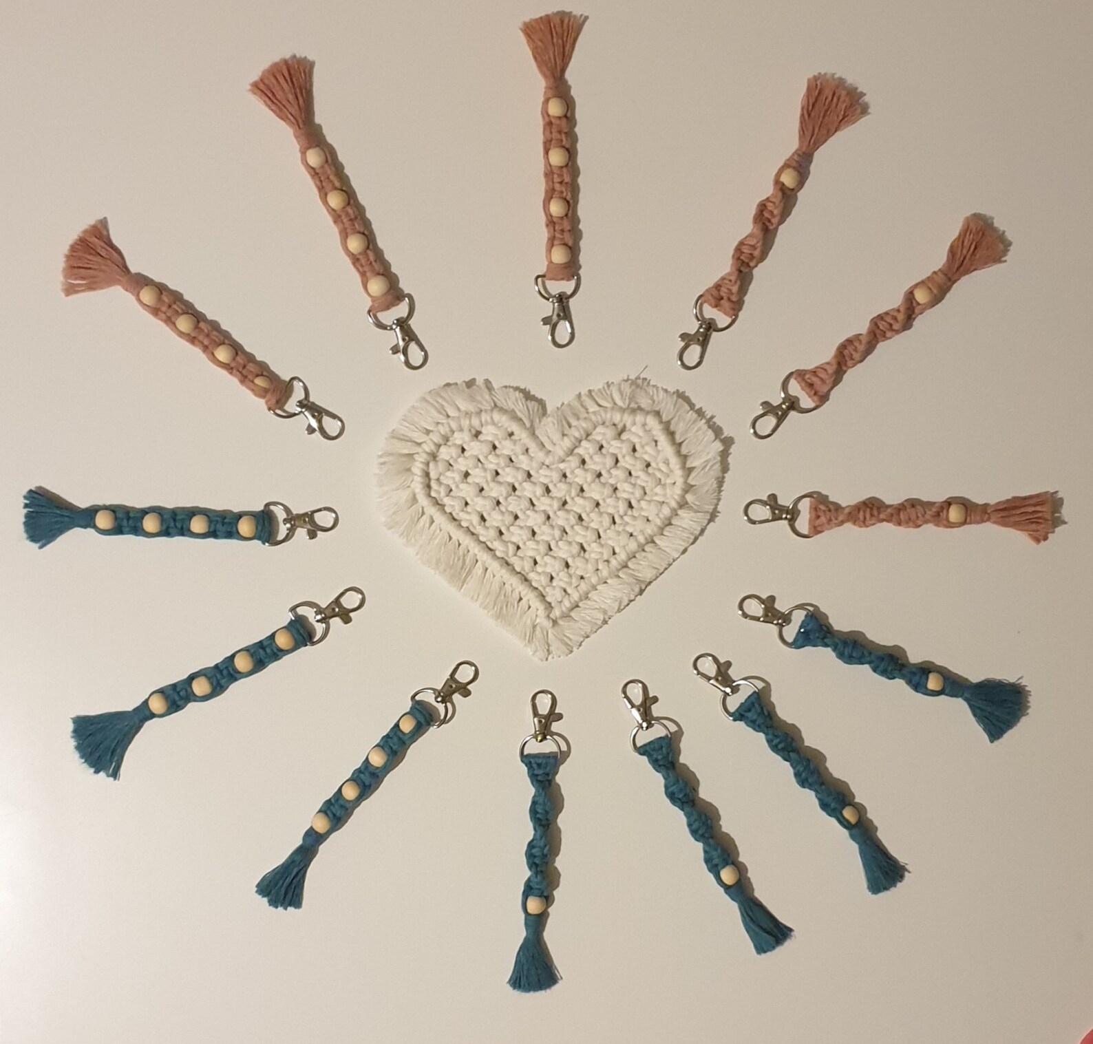 Handmade macrame keyring Macrame keyrings Handmade Etsy