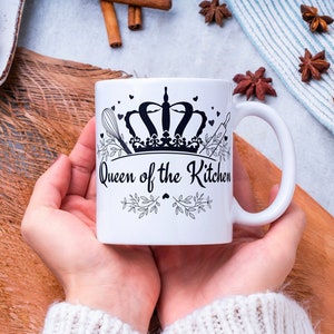 Queen of the Kitchen SVG for Mom's Kitchen Apron or Cooking Chef, Cut File, Cricut image 4