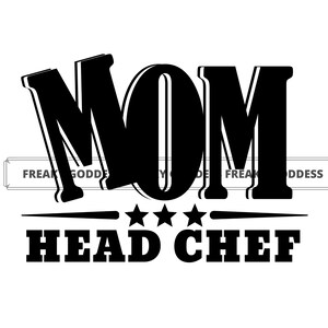 Kitchen Chef Mom SVG for Mother&#39;s day Gift, Apron, Cricut, Silhouette, Vector