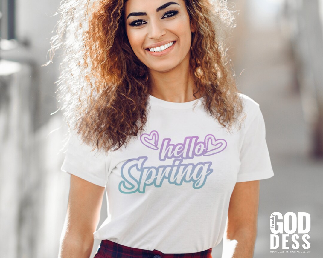 Hello Spring SVG for Funny Happy Easter Shirt or Gift, Spring Decor ...