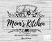 Mom's Kitchen SVG for Queen of the Kitchen or Cooking Mom as Chef Apron or Kitchen quote decor SVG, Cut File, Cricut 