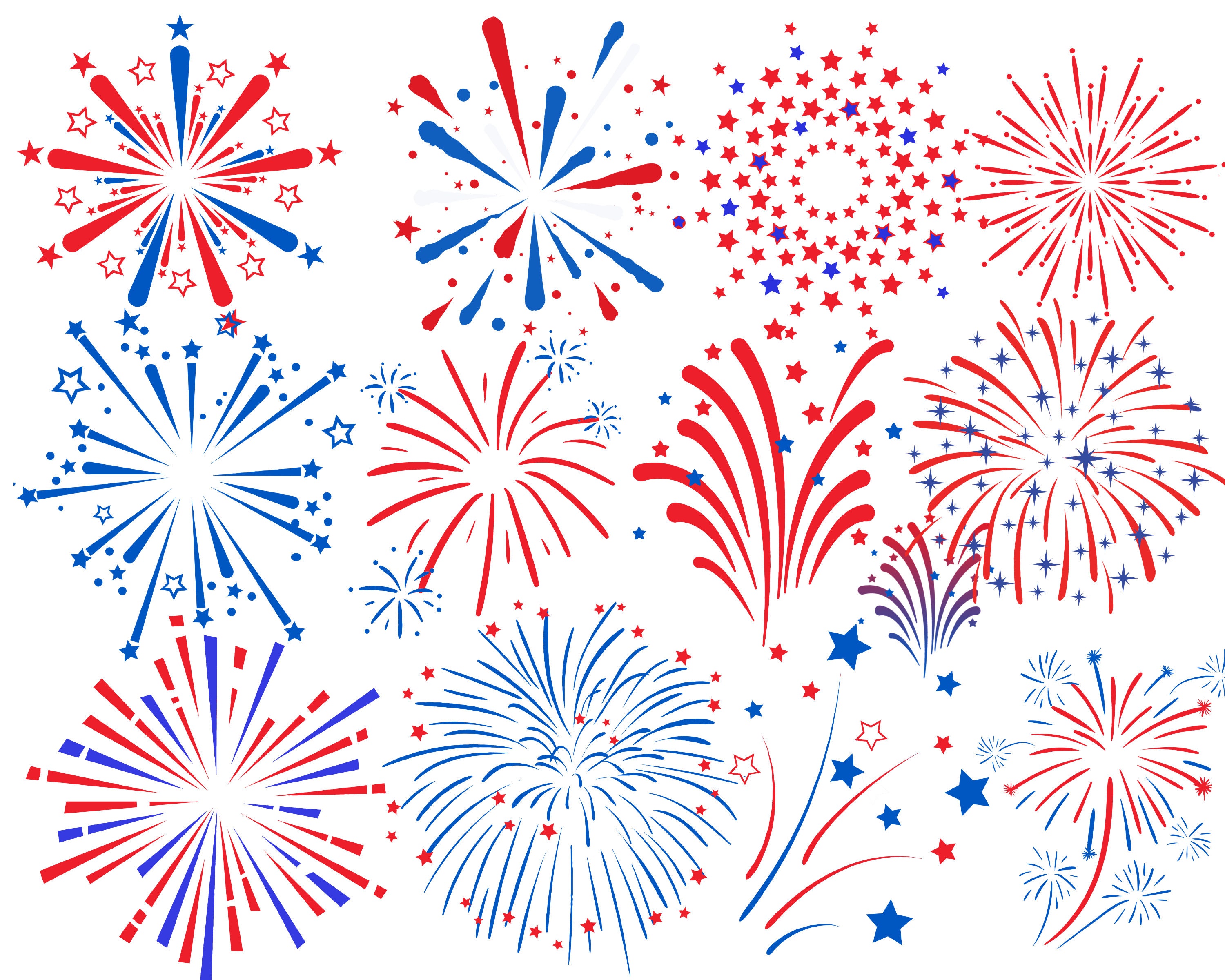Independence Day Fireworks Clip Art