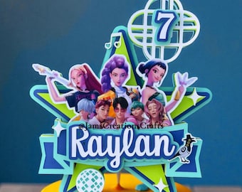Benutzerdefinierte K-Pop Cake Topper | Themen-Geburtstags-Party Dekor