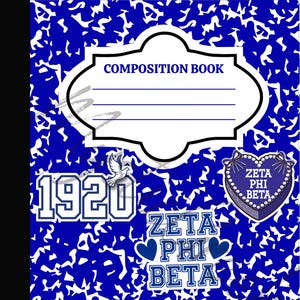 Livro de Composição da Irmandade Zeta Phi Beta 1920 D9 Grego Transparente PNG Download Digital
