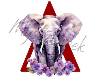 Delta Sigma Theta Sorority Inc Greek Letter African Violet 1913 Elephant D9 Greek Transparent PNG Digital Download
