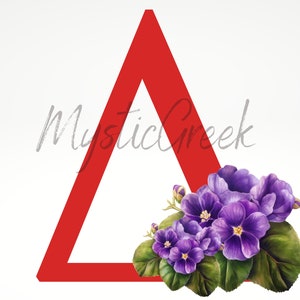 Delta Omega Theta Sorority Inc Griechisch Buchstabe African Violet 1913 Service D9 Griechisch Transparent PNG Digital Download