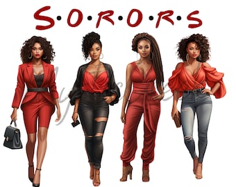 Delta Sigma Theta Sorority Inc Sorority Sorors Beautiful Women 1913 Service D9 Greek Transparent PNG Image Digital Download