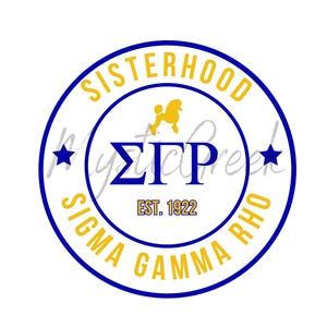 Sigma Gamma Rho 1922 Círculo redondo Letra griega D9 Griego PNG transparente Descarga digital