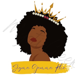 Sigma Gamma Rho 1922 Sorority Lindas Mulheres Afro Amarelo Ouro Azul Royal Letra Grega D9 Grego Transparente PNG Download Digital