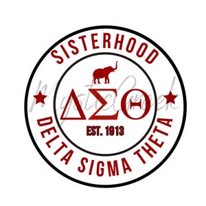 Círculo de letras griegas de la hermandad Delta Sigma Theta Inc. Servicio 1913 D9 Descarga digital PNG transparente griega