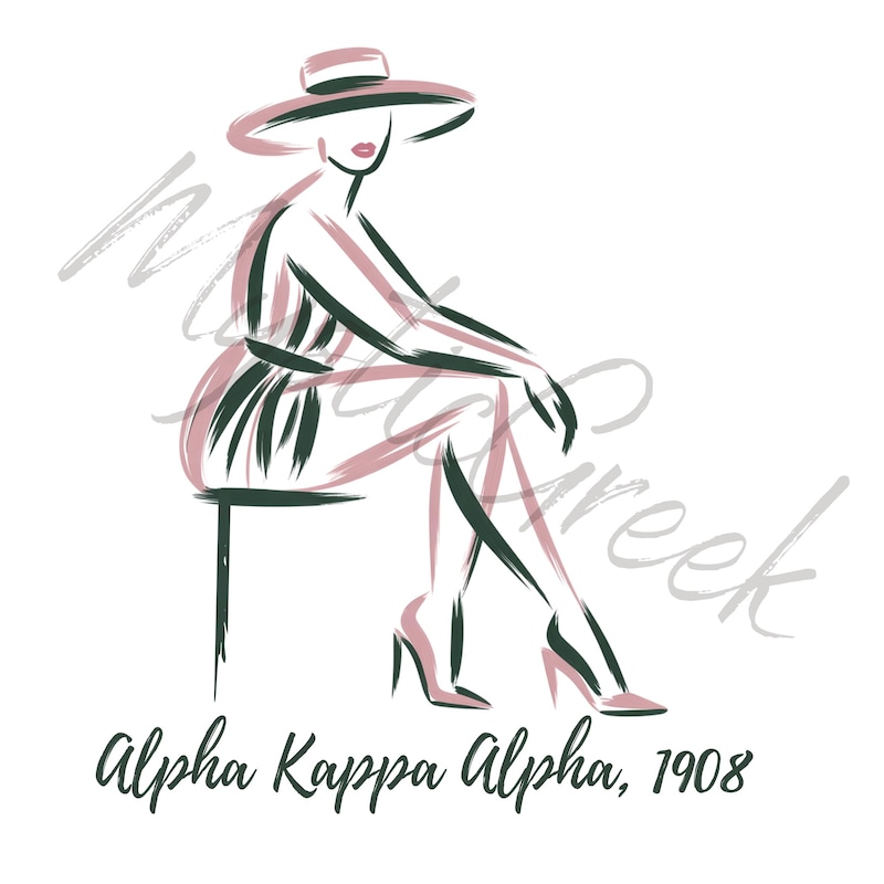 Kappa Signages Alpha Kappa Alpha Afro - Etsy