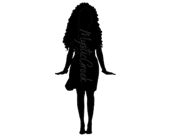 Alpha Kappa Alpha Sorority Inc 1908 Service D9 Greek Silhouette Outline Beautiful Black Women Transparent Image PNG Digital Image Download
