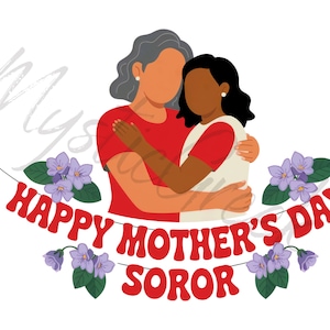 Mothers Day Delta Sigma Theta Sorority Inc Greek Mom and Daughter Women 1913  D9 Greek Transparent PNG Digital Download